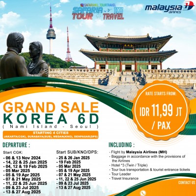 KOREA GRAND SALE 6D START JKT - SUB - KNO - DPS